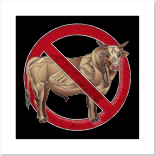 No Bull Stained Glass Posters and Art